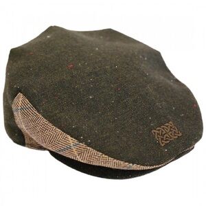 Patrick Francis of Ireland tweed Celtic knot cap